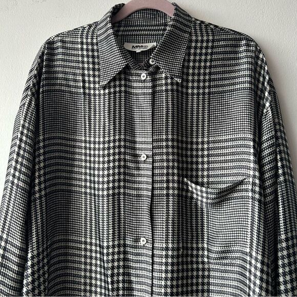MM6 MAISON MARGIELA CHECK PRINTED DRESS ECRU/BLACK CHECK - Picture 4 of 14